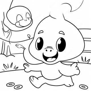 Casper And Friends Playing Coloring Page 26012-20890