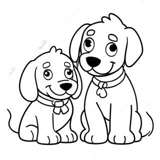 Clifford And Emily Elizabeth Coloring Page 2602-2125