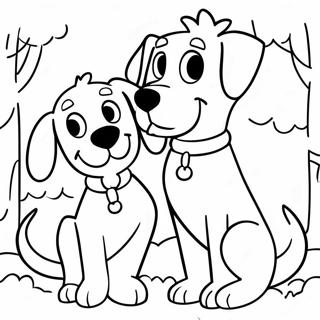 Clifford And Emily Elizabeth Coloring Page 2602-2128