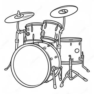 Drum Set Coloring Page 26031-20904