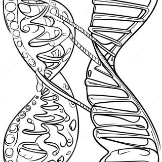 Dna Double Helix Coloring Page 26041-20915