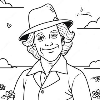 Sandman With Dreamy Background Coloring Page 26052-20921