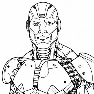 Cyborg Coloring Page 26061-20930