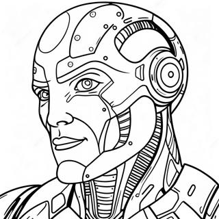 Cyborg Coloring Page 26061-20931