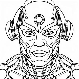 Cyborg Coloring Page 26061-20932