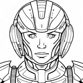 Cyborg Coloring Pages