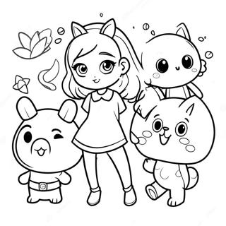 Gacha Club Characters Coloring Page 26082-20950