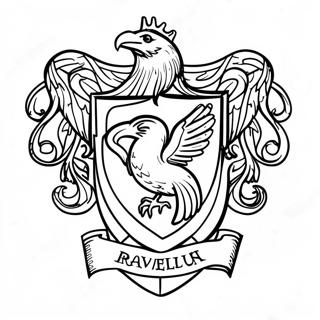 Ravenclaw Crest Coloring Page 26091-20946