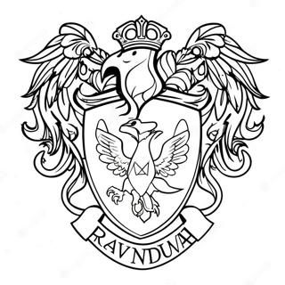 Ravenclaw Crest Coloring Page 26091-20947