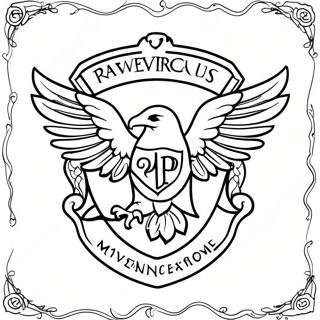 Ravenclaw House Logo Coloring Page 26092-20958