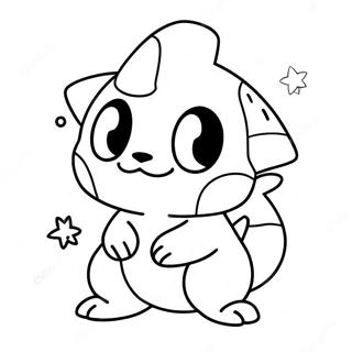 Cute Starter Pokemon Coloring Page 26112-20966