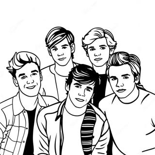 One Direction Coloring Page 26121-20970