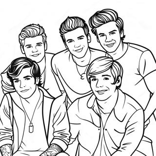 One Direction Coloring Page 26121-20971