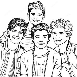 One Direction Coloring Page 26121-20972