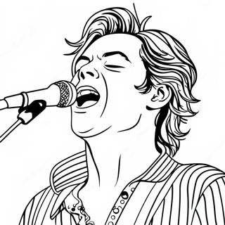 Harry Styles Singing Coloring Page 26122-20975