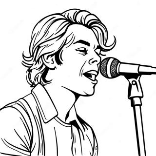 Harry Styles Singing Coloring Page 26122-20976