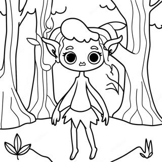 Creepy Siren Head In The Forest Coloring Page 2612-2135