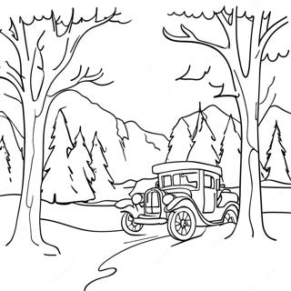 January Winter Wonderland Coloring Page 26141-20989