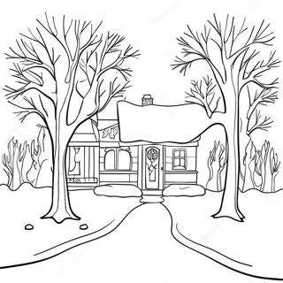 January Winter Wonderland Coloring Page 26141-20991