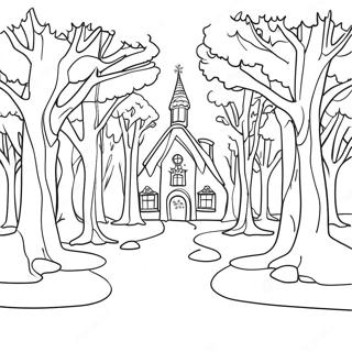 January Winter Wonderland Coloring Page 26141-20992