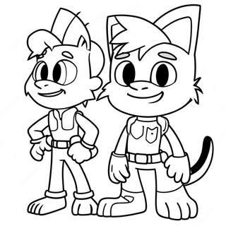 Johnny Test And Dukey Adventure Coloring Page 26154-21002