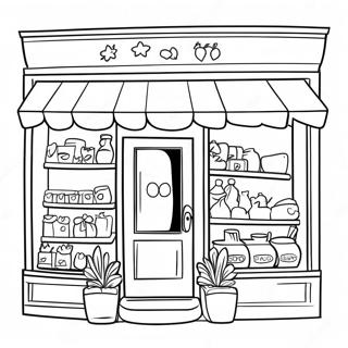 Shops Coloring Pages