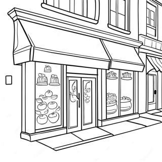 Shops Coloring Page 26163-21006