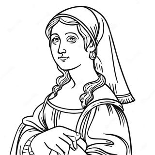 Renaissance Art Coloring Page 26183-21018