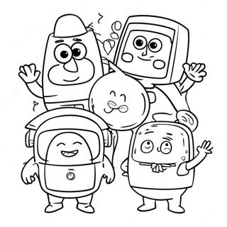 Funny Tv Show Characters Coloring Page 26194-21036