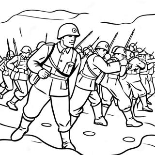 Ww2 Soldiers In Battle Coloring Page 2621-2139