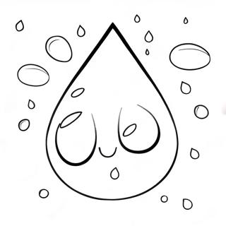 Raindrop Coloring Pages