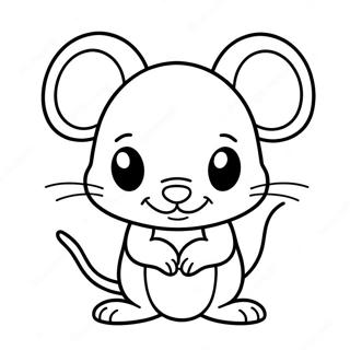 Cute Mouse Coloring Pages