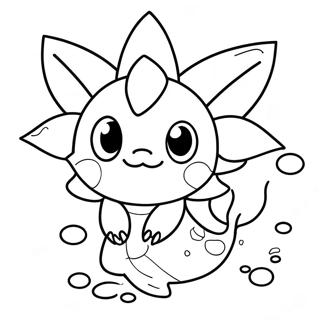 Cute Vaporeon Underwater Coloring Page 26284-21105