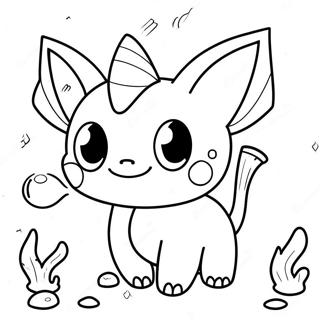 Cute Vaporeon Underwater Coloring Page 26284-21106