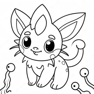 Cute Vaporeon Underwater Coloring Page 26284-21107