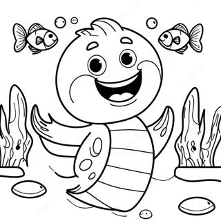 Sebastian Singing Underwater Coloring Page 26324-21137