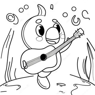 Sebastian Singing Underwater Coloring Page 26324-21139