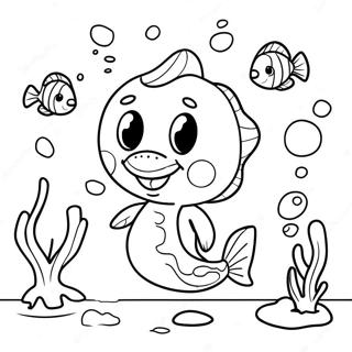 Sebastian Singing Underwater Coloring Page 26324-21140