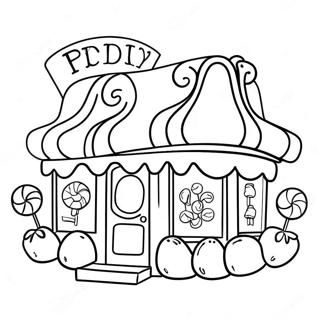 Candy Shop Coloring Pages