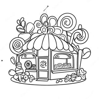 Candy Shop Coloring Page 26333-21143