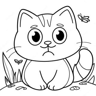 Nature Cat Coloring Pages