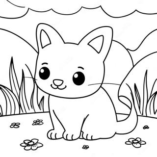 Nature Cat Coloring Page 26353-21159