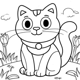 Nature Cat Coloring Page 26353-21160