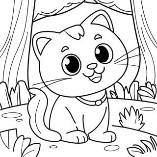 Nature Cat Exploring The Forest Coloring Page 26354-21162