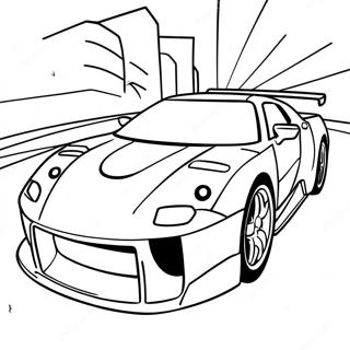 Nissan Sports Car Coloring Page 26374-21175