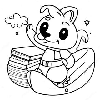 Exciting Go Dog Go Adventure Coloring Page 26414-21211