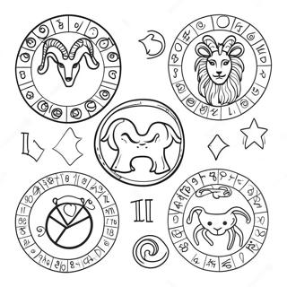 Zodiac Coloring Pages