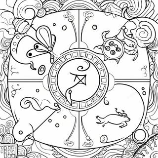 Zodiac Signs Coloring Page 2641-2150