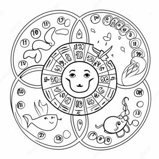 Zodiac Signs Coloring Page 2641-2151