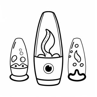 Retro Lava Lamp Coloring Page 26424-21220